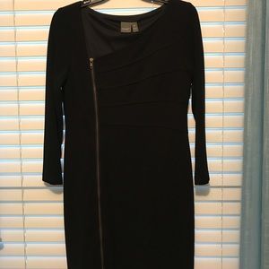 MUSE size 6 MIDI ZIPPER DRESS